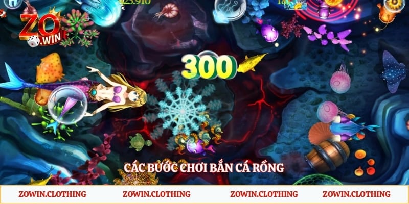 Các bước chơi bắn cá Rồng