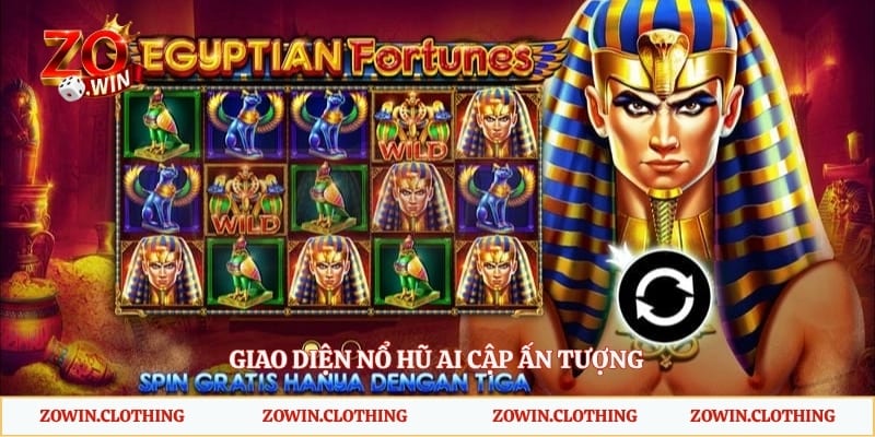 Giao diện nổ hũ Ai Cập ấn tượng